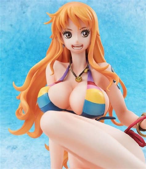Anime One Piece 14 Cm Nami Swimsuit Sexy Nami Bb Ver Action Figures
