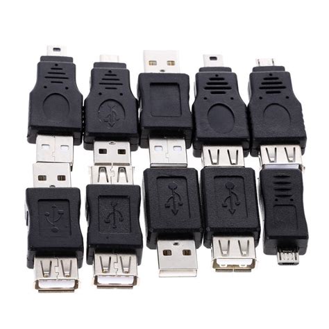 Pcs Usb Otg Pin F M Ladeger T Adapter Konverter Usb M Nnlich Zu