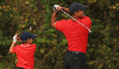 Tiger Woods And His Son Charlie Team Up At The Pnc Championship