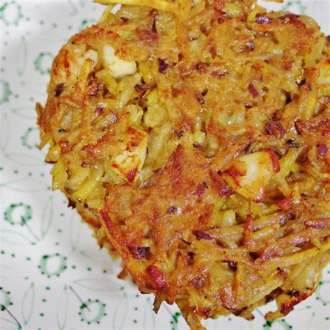 This seafood stuffed potato recipe is not one i'd recommend that you make often as it is rich! Seafood Potato Pancake Recipe | Spring Tomorrow