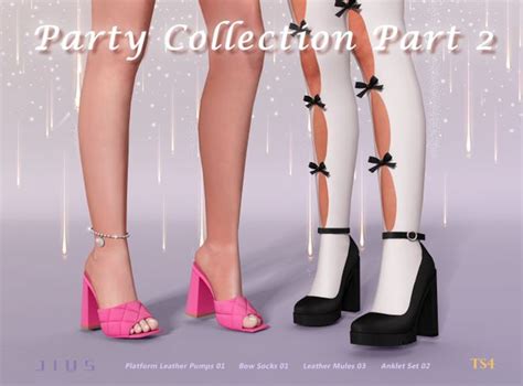 Overview Party Collection Part 2 Jius Sims Sims 4 Cc Shoes Sims