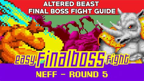 How To Defeat Neff Sega Genesis Altered Beast Final Boss Round 5
