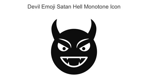 Devil Emoji Satan Hell Monotone Icon In Powerpoint Pptx Png And
