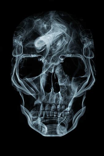 Human Skull Made Of Smoke Stock Photo Download Image Now