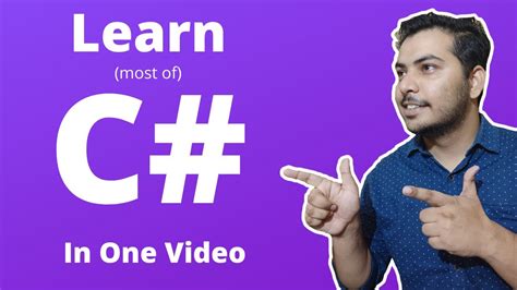 C Tutorial Learn Most Of C Sharp In One Video Youtube