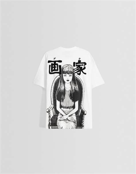 T Shirt Junji Ito Collection Manches Courtes Boxy Fit Imprimé Homme