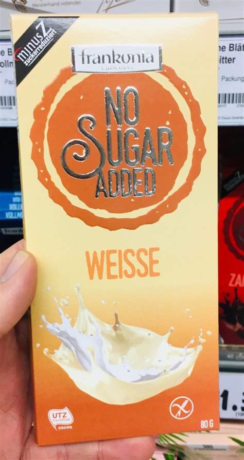Frankonia No Sugar Added Weisse Schokolade Naschkater Com Das