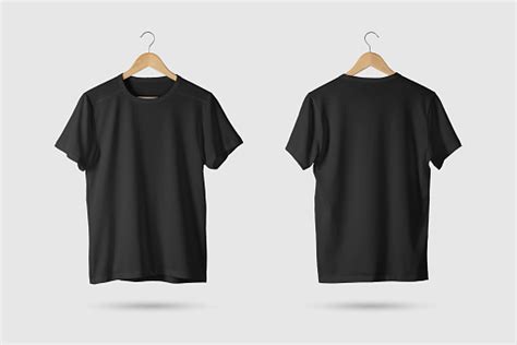 5397 Black T Shirt Mockup Front And Back Free Dxf Include