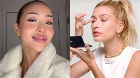 hailey bieber approved i m cold makeup trend will help you create most angelic look this