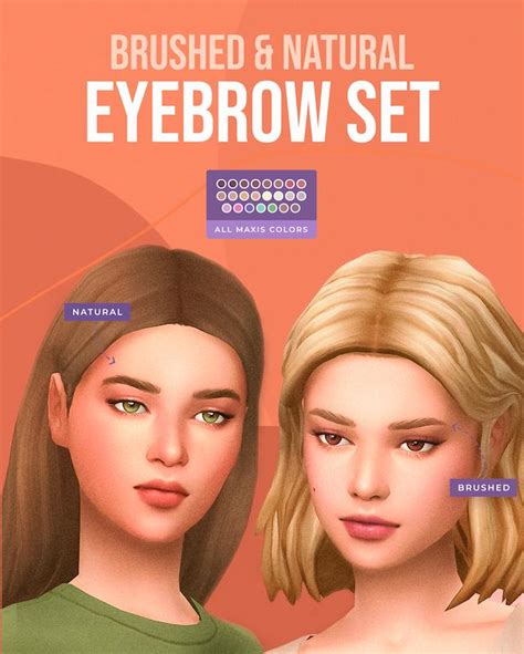 Maxis Match Eyebrows Sims 4 Essentialvil