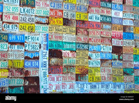 Different Kinds Of License Plates Hi Res Stock Photography And Images