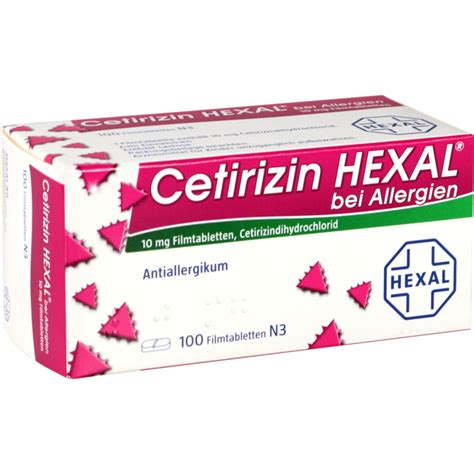 Cetirizin Hexal Filmtabletten Bei Allergien 100 St Allergie