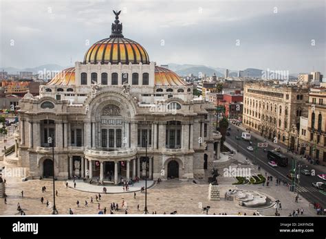 Palace of fine arts facade on downtown of Mexico capital city Stock Photo - Alamy
