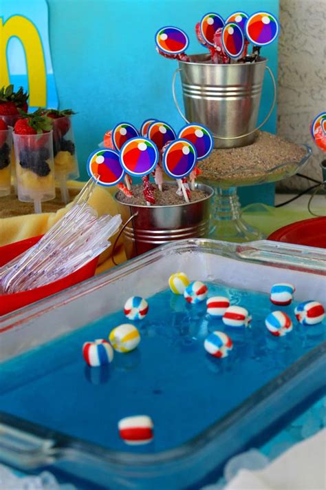 Swimming Themed Birthday Party