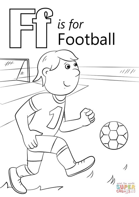 Our coloring pages require the free adobe acrobat reader. Letter F is for Football coloring page | Free Printable Coloring Pages