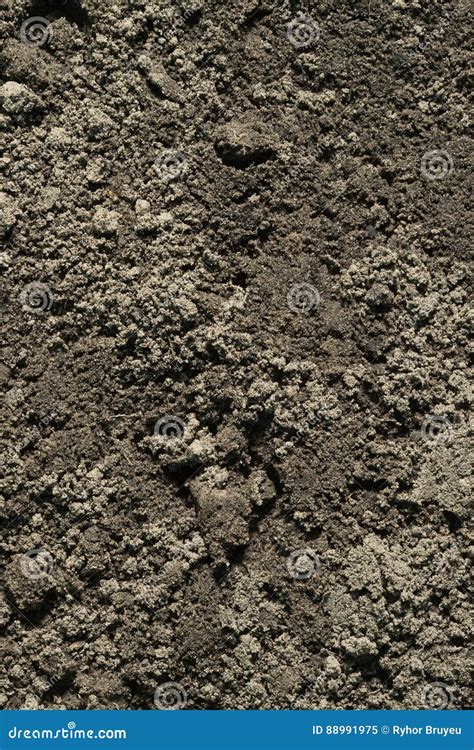 Black Soil Dirt Background Texture Natural Pattern Stock Image Image
