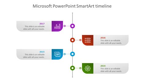 Elegant Microsoft Powerpoint Smartart Timeline