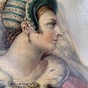 Antique French portrait in oil of Yolande Duchess de Polignac | Etsy