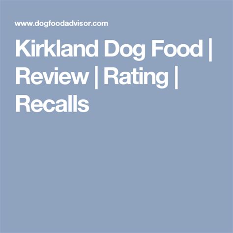 This kirkland dog food review analyzes the ingredients. Kirkland Costco Dog Food Review (With images) | Hills ...