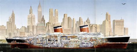 The Garden Of Forking Paths — Cutaway View Of The Ss United States 1952