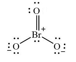Draw The Lewis Structure For The Bromate Ion Bro Obeying The Octet