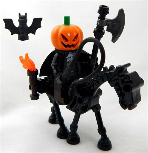 New Lego Headless Horseman Minifig Halloween Horse Man Sleepy Hollow