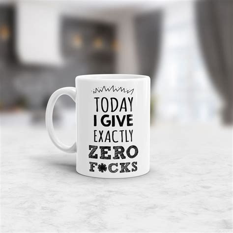 Zero Fucks Given No Fucks Given Coffee Mugs Mugs Etsy