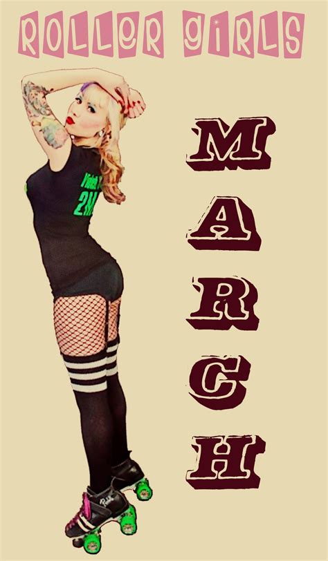 Rollerderby Pinup Girls Variation Of An Old 50′s Pinup Girl Meets Queen Of The Roller