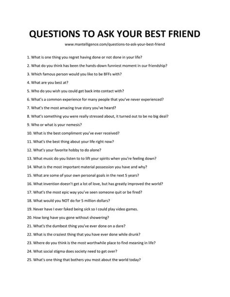 70 Questions To Ask Your Best Friend Quickly Spark Great Conversations