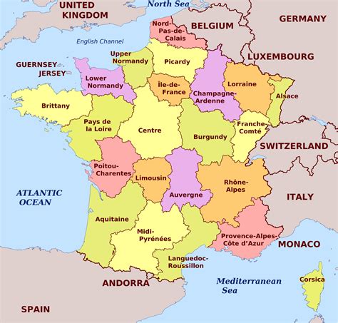 Large Detailed Map Of France