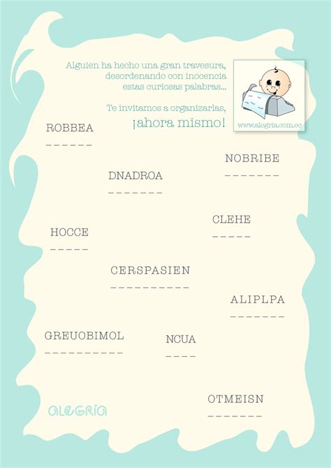 Sopa De Letras Para Baby Shower Gratis Imagui