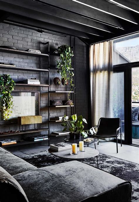 An industrial-style apartment with a monochrome palette in 2020 ...