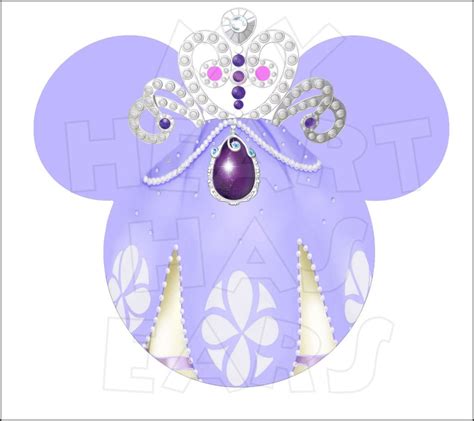 Minnie Mouse Dressed As Sofia The First Instant Download Digital Clip