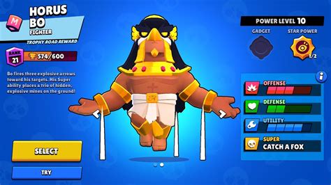 Learn the stats, play tips and damage values for bo from brawl stars! Brawl Stars - Horus Bo (New Skin) - YouTube