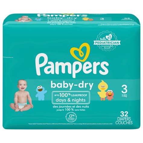 Save On Pampers Baby Dry Size 3 Diapers 16 28 Lbs Jumbo Pack Order