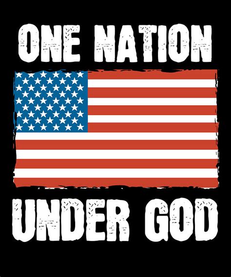 One Nation Under God Patriotic Bible Verse Christ Painting By Amango Design