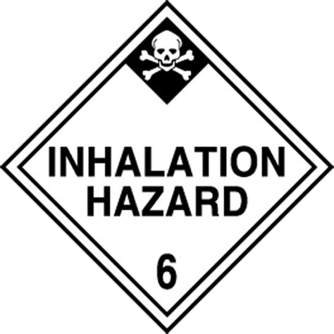 Hazard Class Inhalation Hazard Dot Shipping Labels Msl