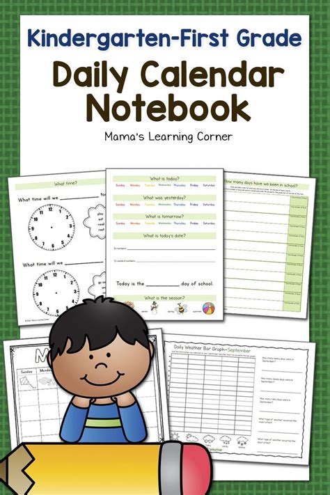 The printable days of the week chart explains the names of the days in their common abbreviations. Calendar Notebooks for 2019-2020 | First grade calendar ...