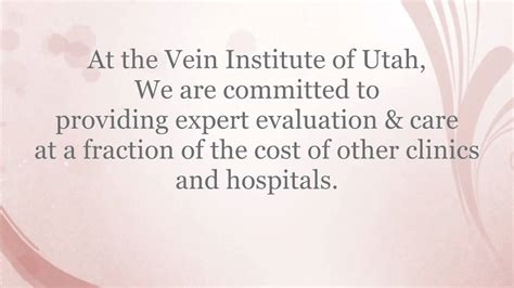 Vein Diseases The Vein Institute Of Utah Youtube