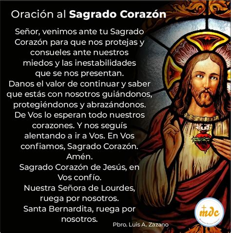 Oración Al Sagrado Corazón De Jesús Misioneros Digitales Católicos Mdc