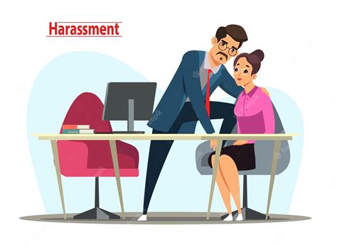 Workplace Harassment Silhouette Vector Clipart Images Pictures Clip