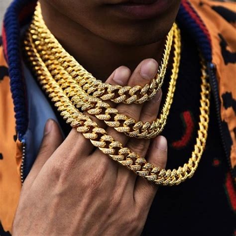 Mens Gold Chains In Hip Hop Vvs Jewelry