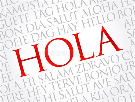 Spanish Word Hola Hello Stock Illustrations 749 Spanish Word Hola