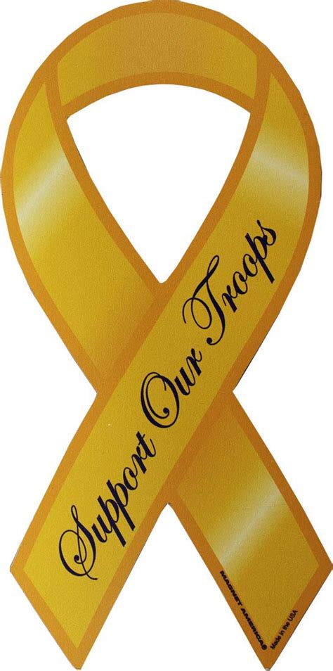 Best Of Yellow Ribbon For Military Support Our Troops Blue And Yellow