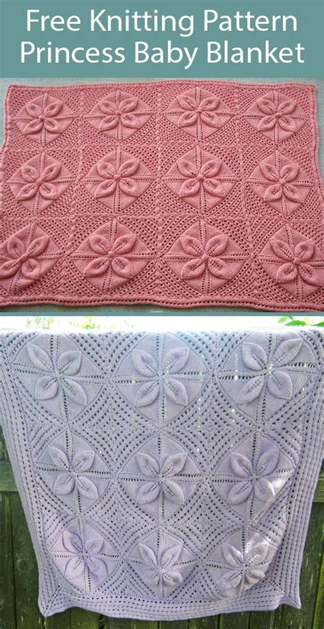 Free Knitting Pattern For Princess Pram Cover Baby Blanket In 2020