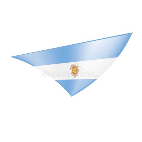 Argentina Flag Vector Illustration On A White Background Stock Vector Illustration Of Element