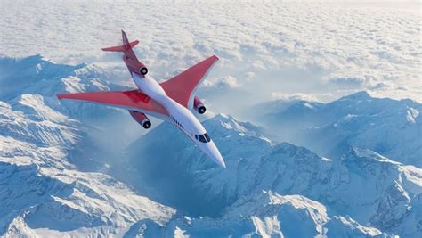 An Airplane Is Flying Over The Snowy Mountains