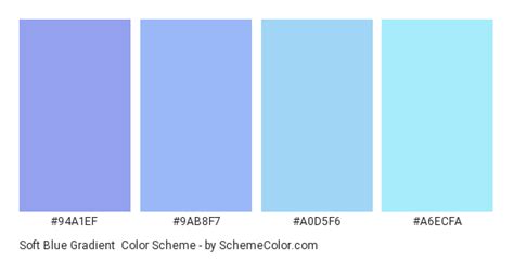 Pastel blue / #aec6cf hex color code information, schemes, description and conversion in rgb, hsl, hsv, cmyk, etc. Soft Blue Gradient Color Scheme » Blue » SchemeColor.com