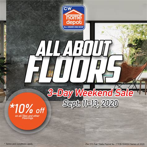 Cw Home Depot All About Floors Weekend Sale Manila On Sale