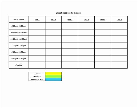 Printable Daily Work Schedule Template Printable Templates